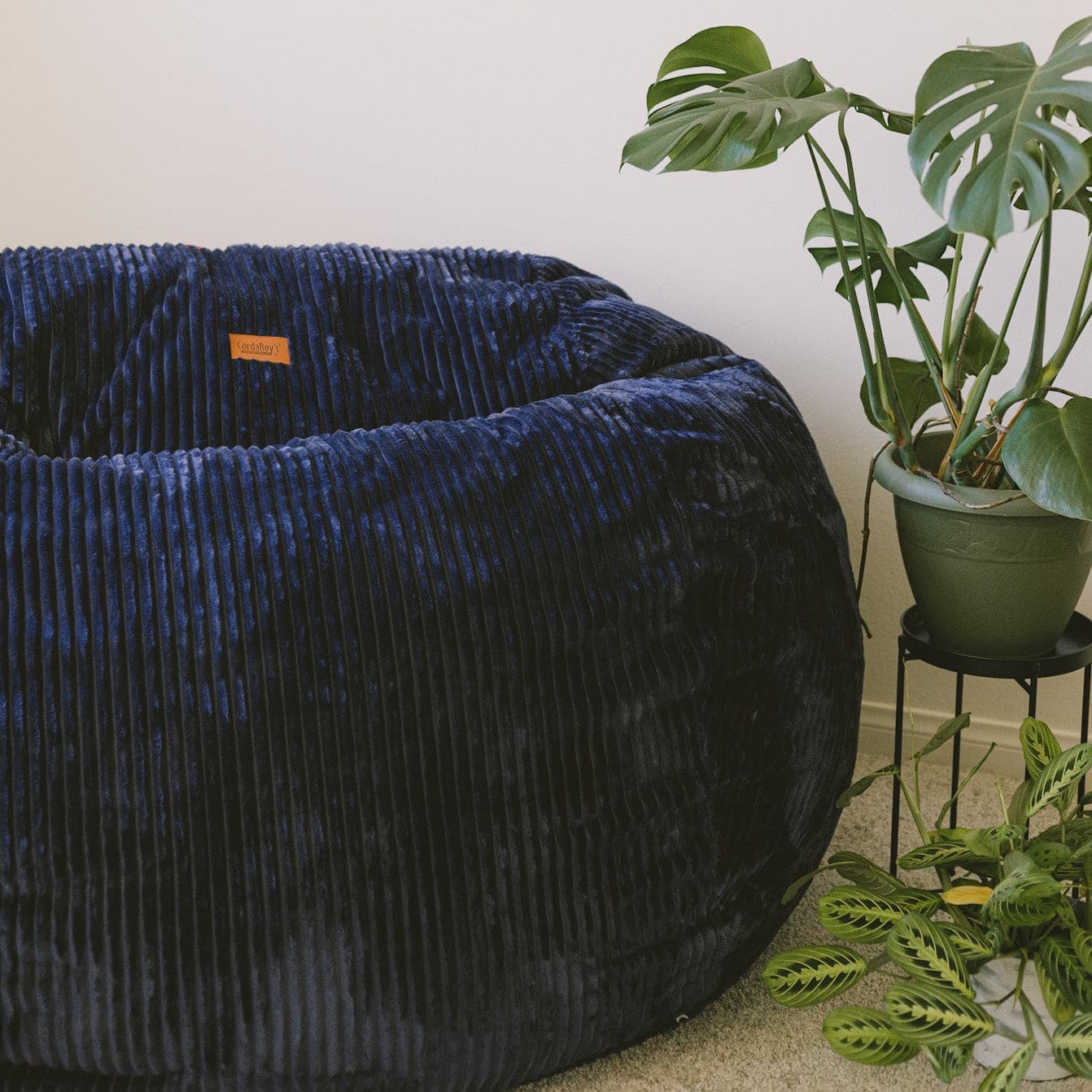 CordaRoy's Full Plush Corduroy Convertible Bean Bag Chair