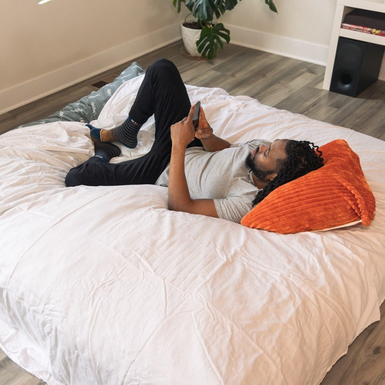CordaRoy's King Chenille Nest Convertible Bean Bag Chair