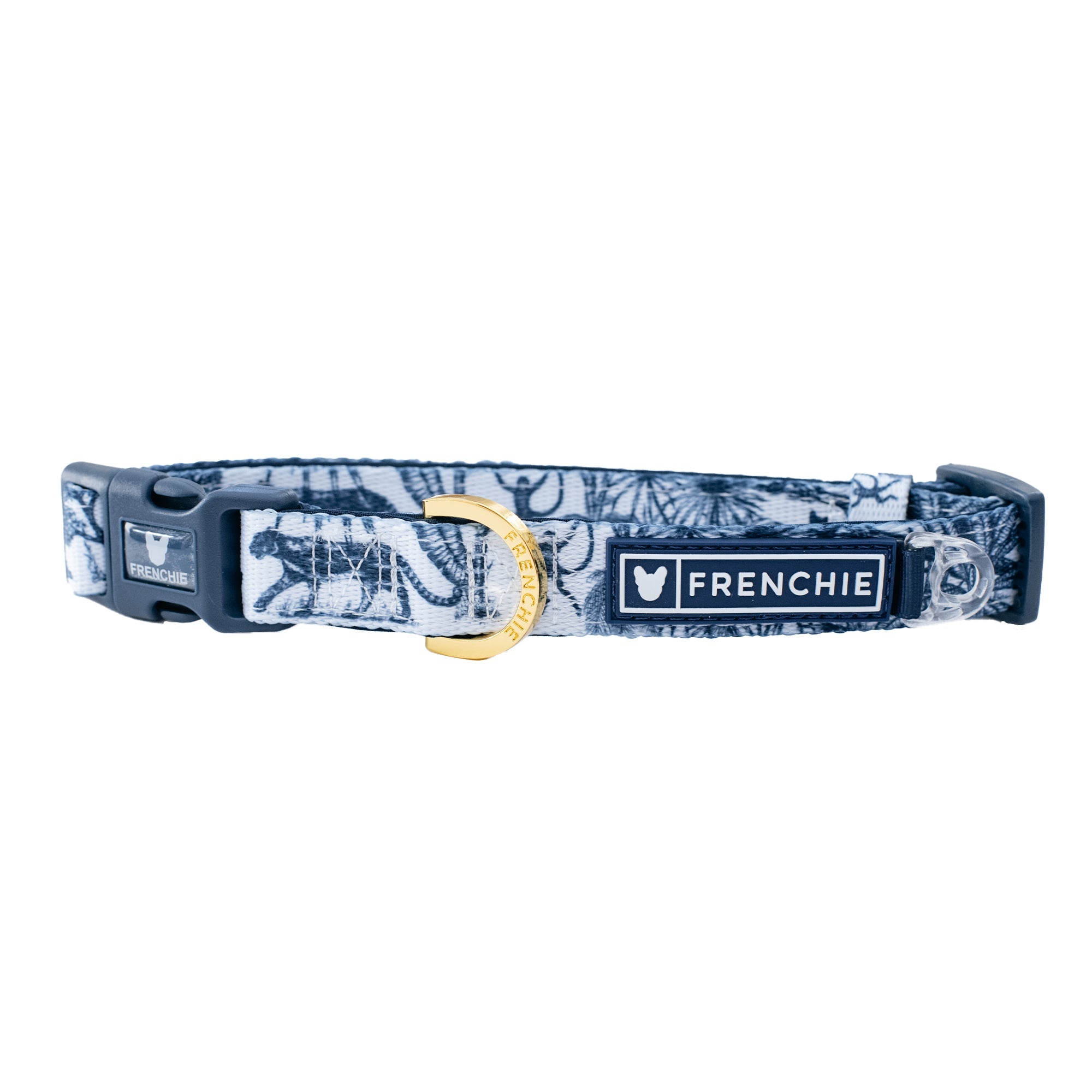Frenchie Comfort Collar - Toile (Blue)
