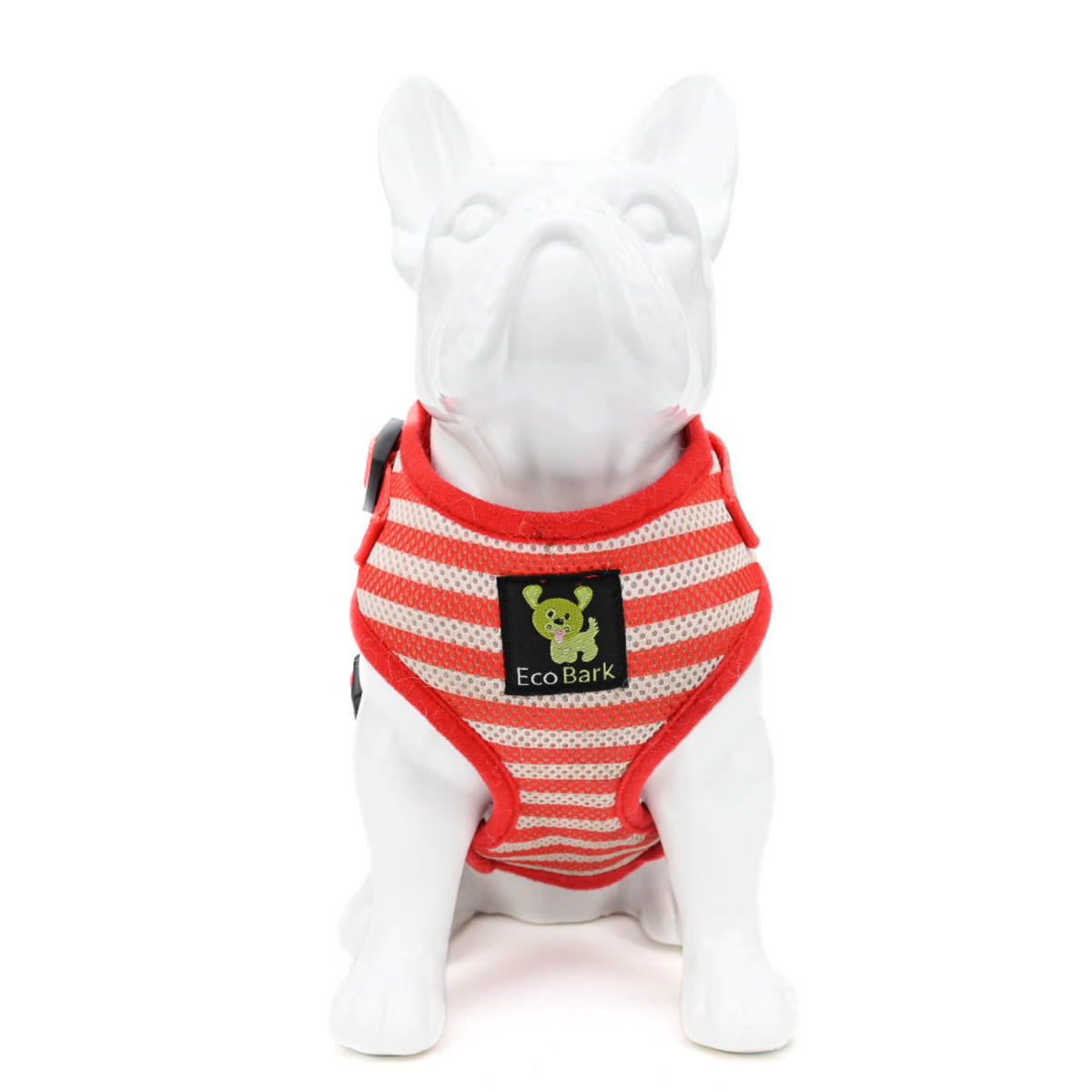 EcoBark – Red Stripe Harness & Leash Set