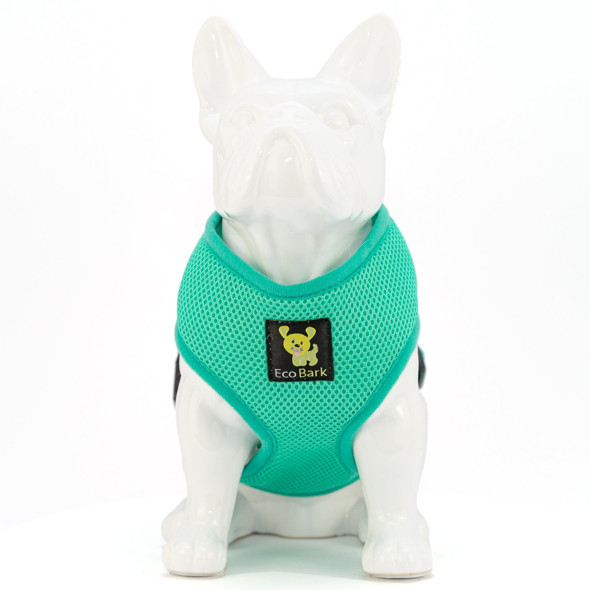 EcoBark Mint Turquoise Dog Harness - Over-the-Head Soft Mesh Vest Halter for Small to Medium Dogs