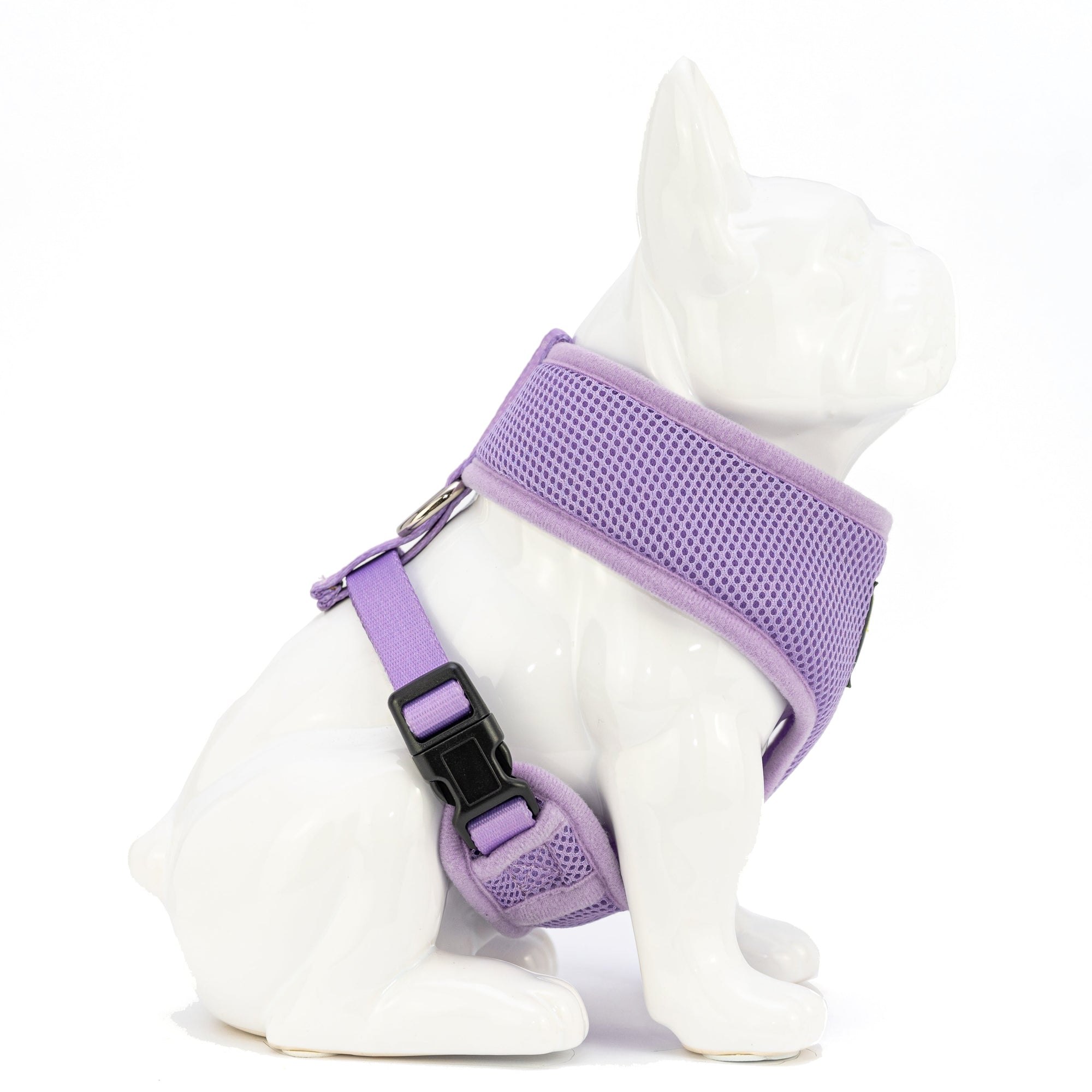 EcoBark Lavender Dog Harness - Over-the-Head Soft Mesh Vest Halter for XS to Medium Breed Dogs