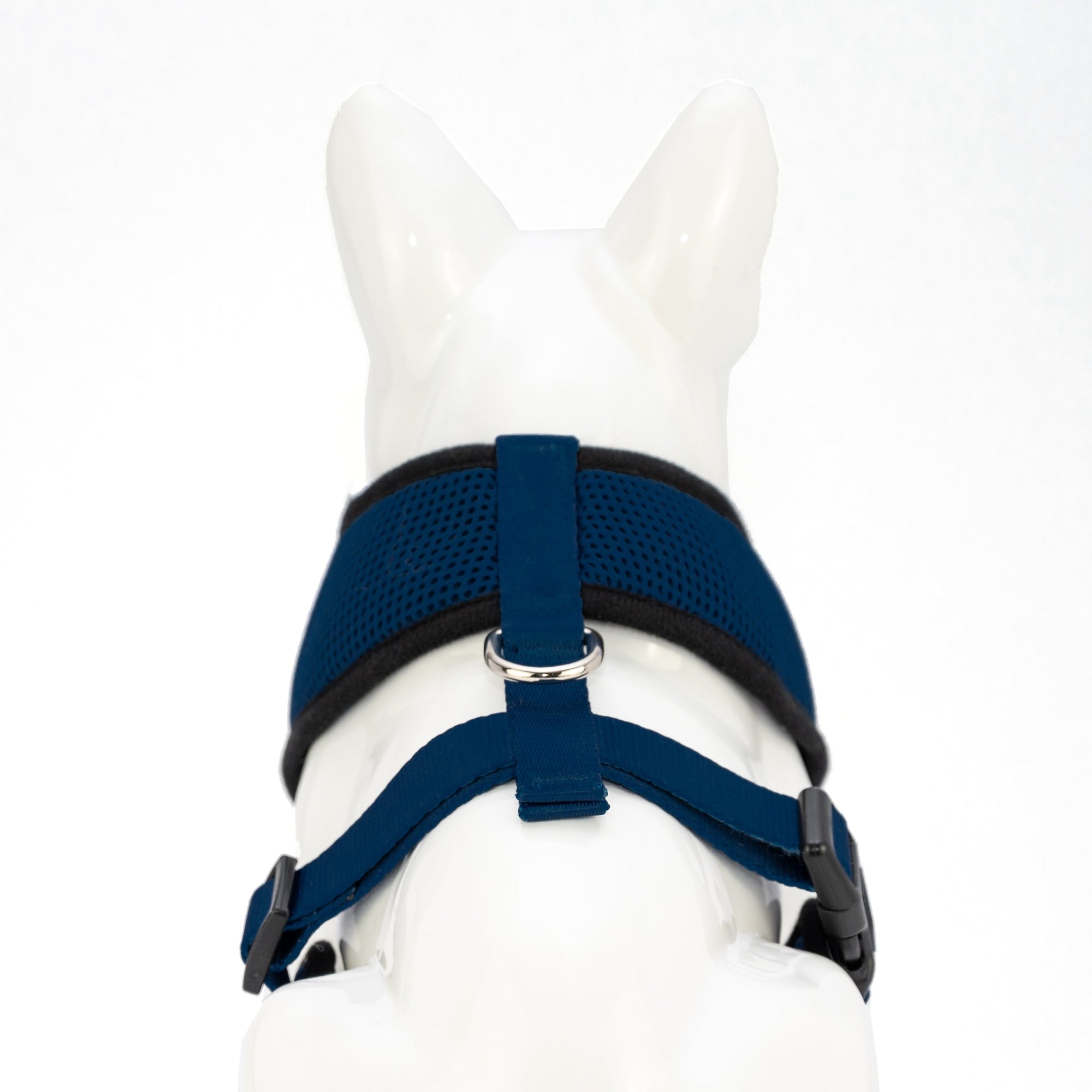 EcoBark Navy Dog Harness - Over-the-Head Soft Mesh Dog Vest Halter for Small to Medium Dogs and Puppies