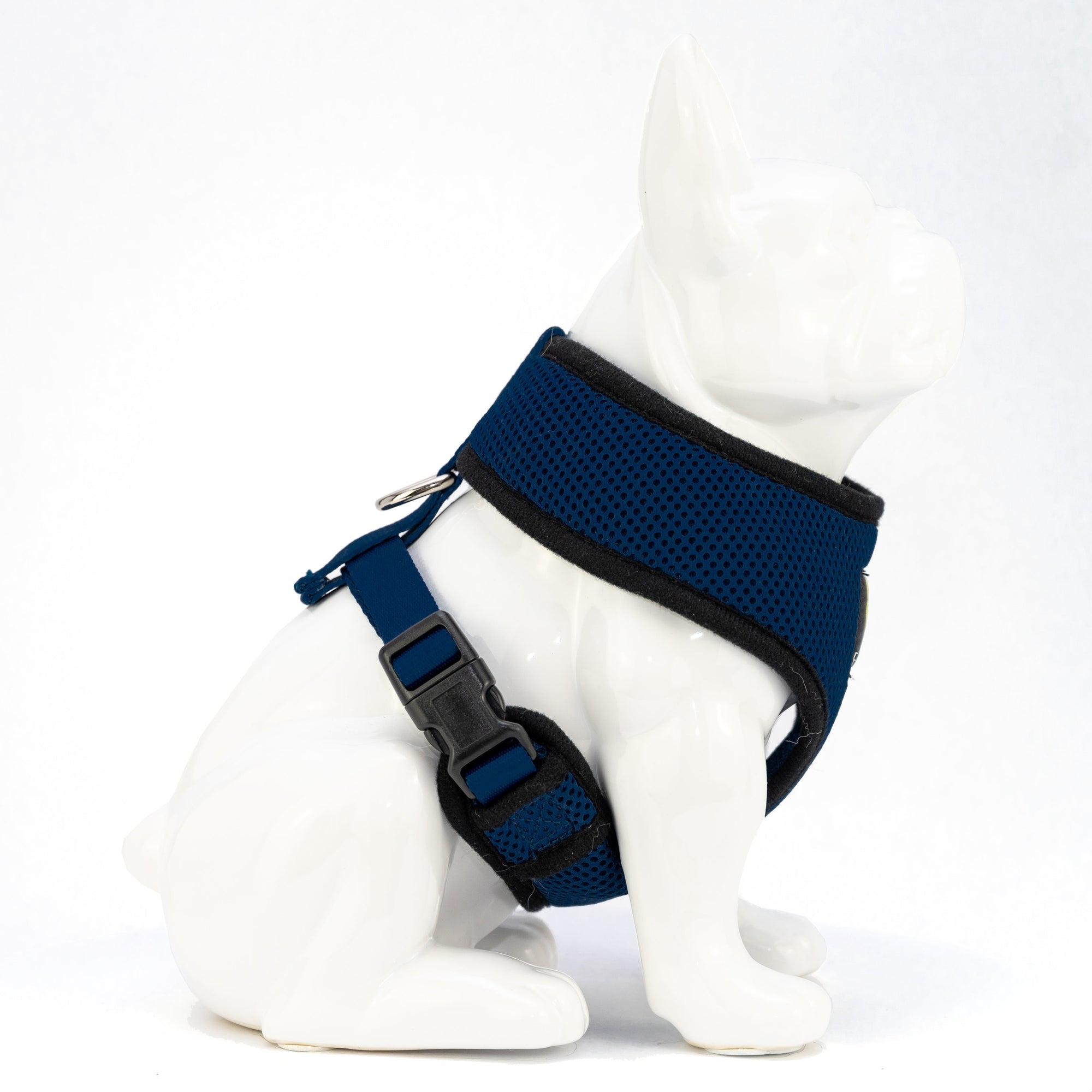 EcoBark Navy Dog Harness - Over-the-Head Soft Mesh Dog Vest Halter for Small to Medium Dogs and Puppies