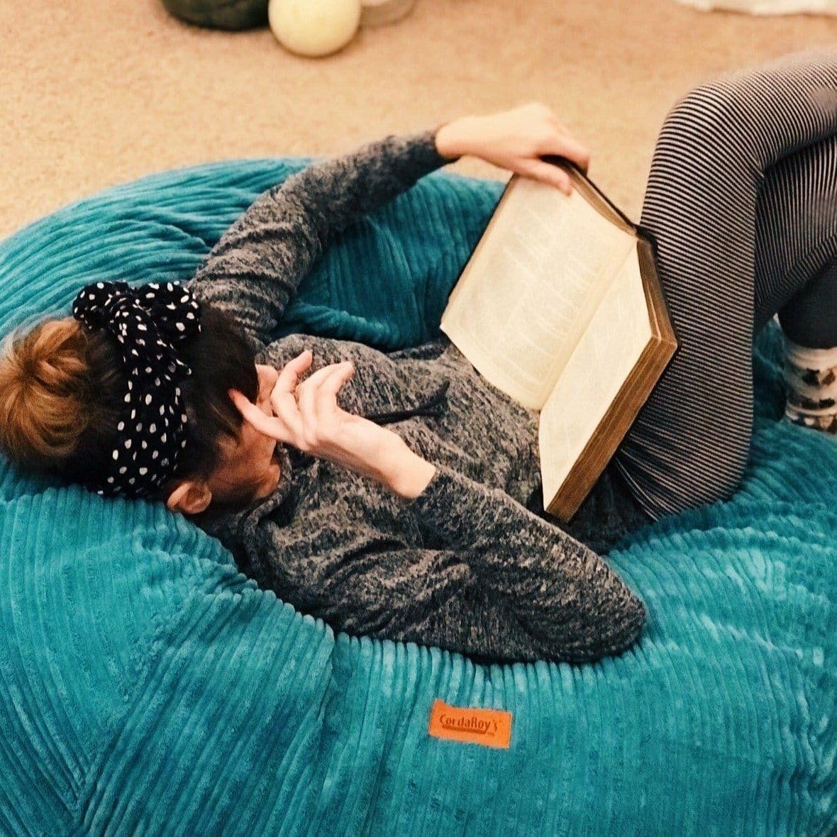 CordaRoy's Full Terry Corduroy Convertible Bean Bag Chair