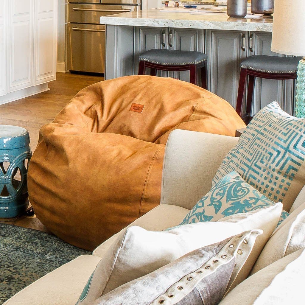 CordaRoy's Queen Faux Leather Convertible Bean Bag Chair