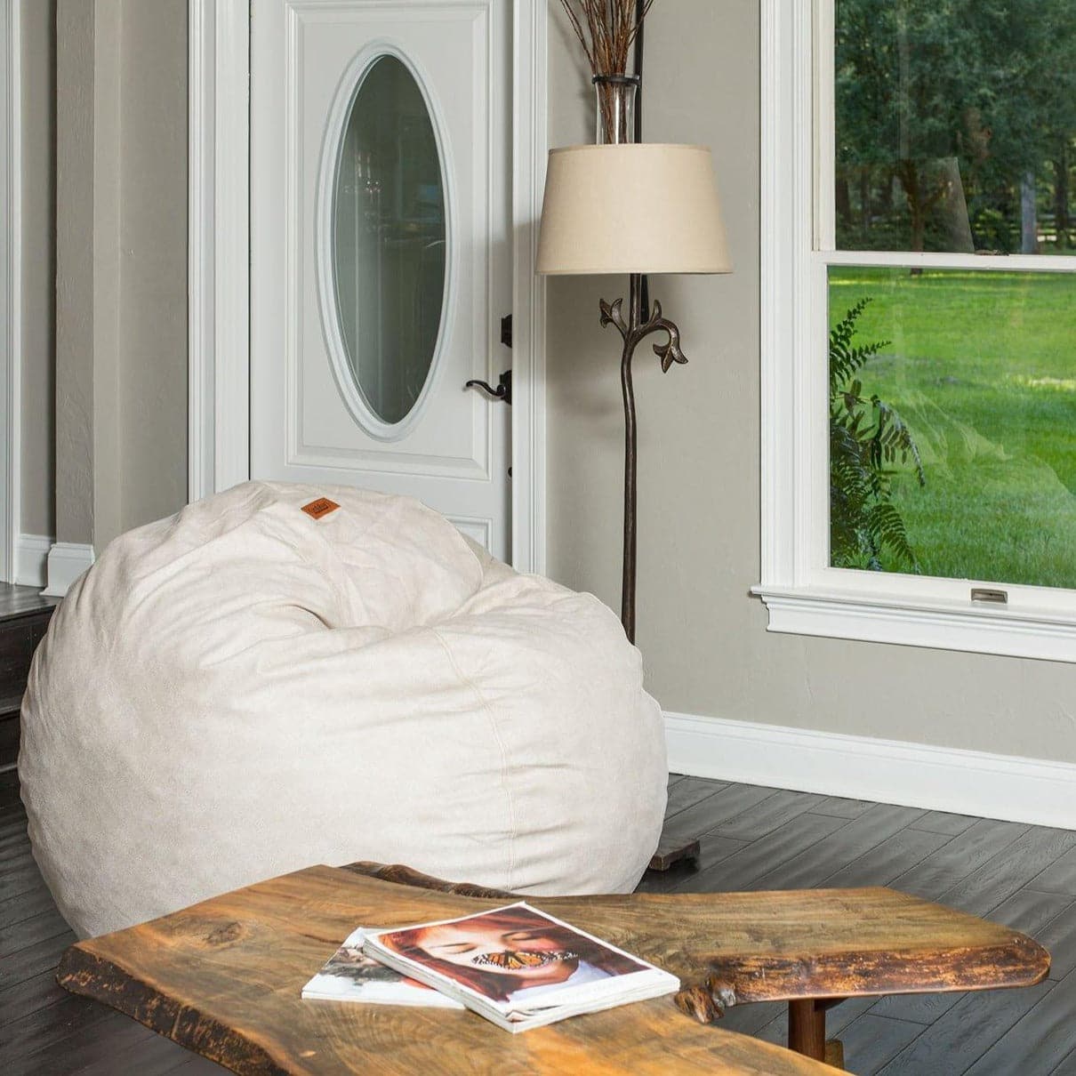 CordaRoy's Queen Faux Leather Convertible Bean Bag Chair