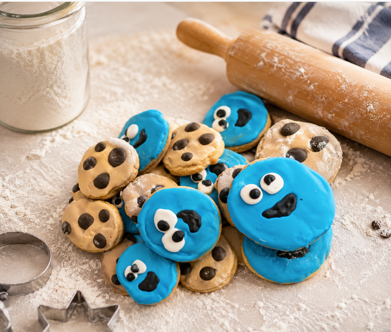PAWsitively Organic Peanut Butter Cookie Monster Dog Treats