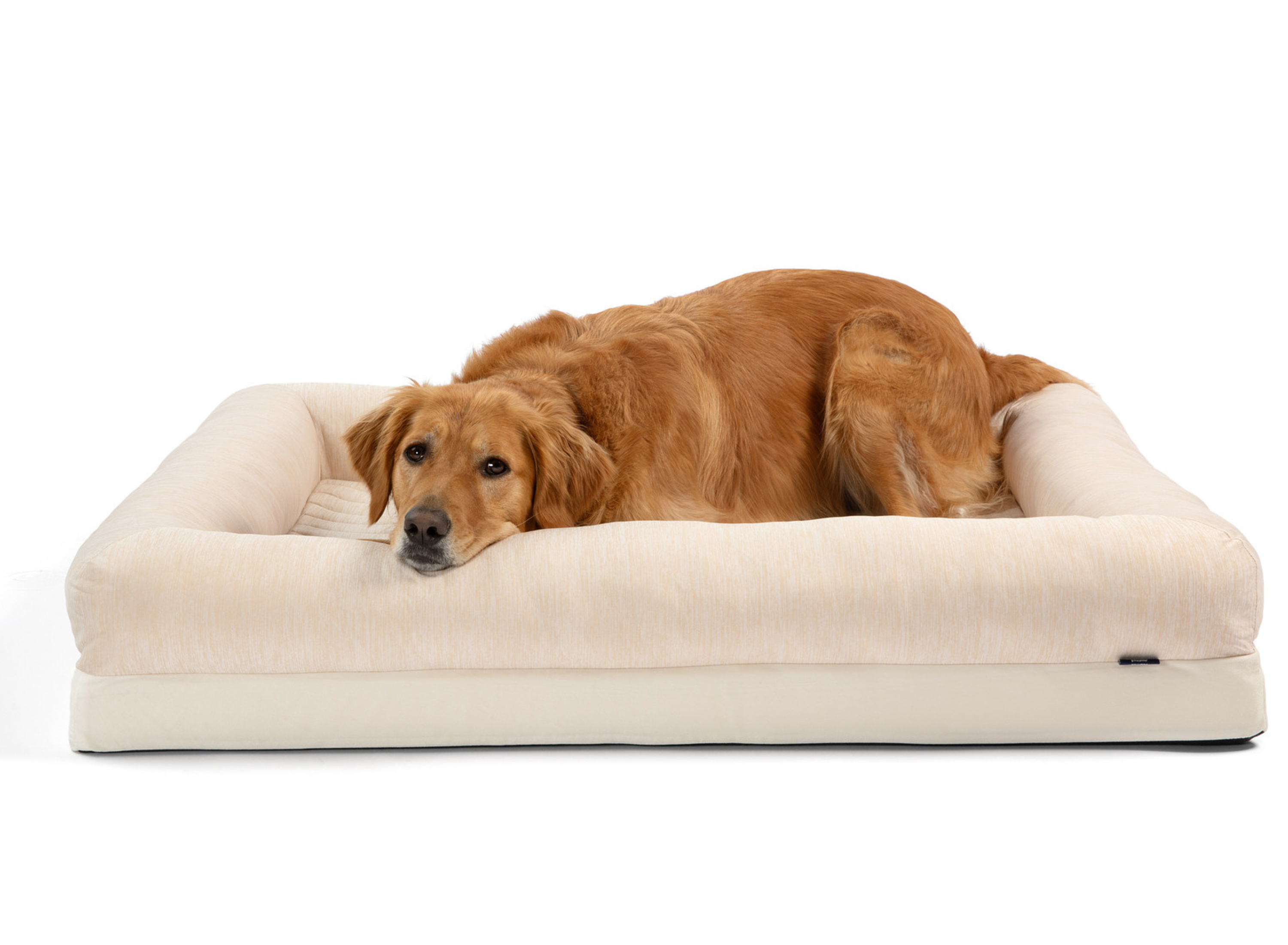 PupChill™ Cooling 4-Bolster Dog Bed in Arctic Sand