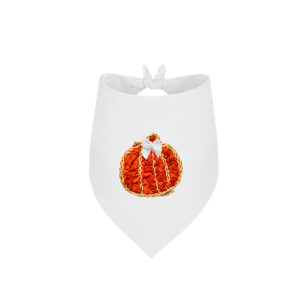 Couture Pumpkin Dog Bandana