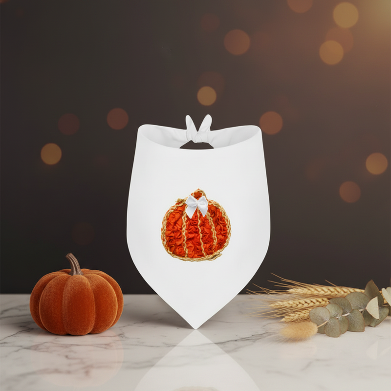 Bark Fifth Avenue Couture Pumpkin Dog Bandana