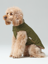 Reversible Dog Vest Jacket-Green Brown