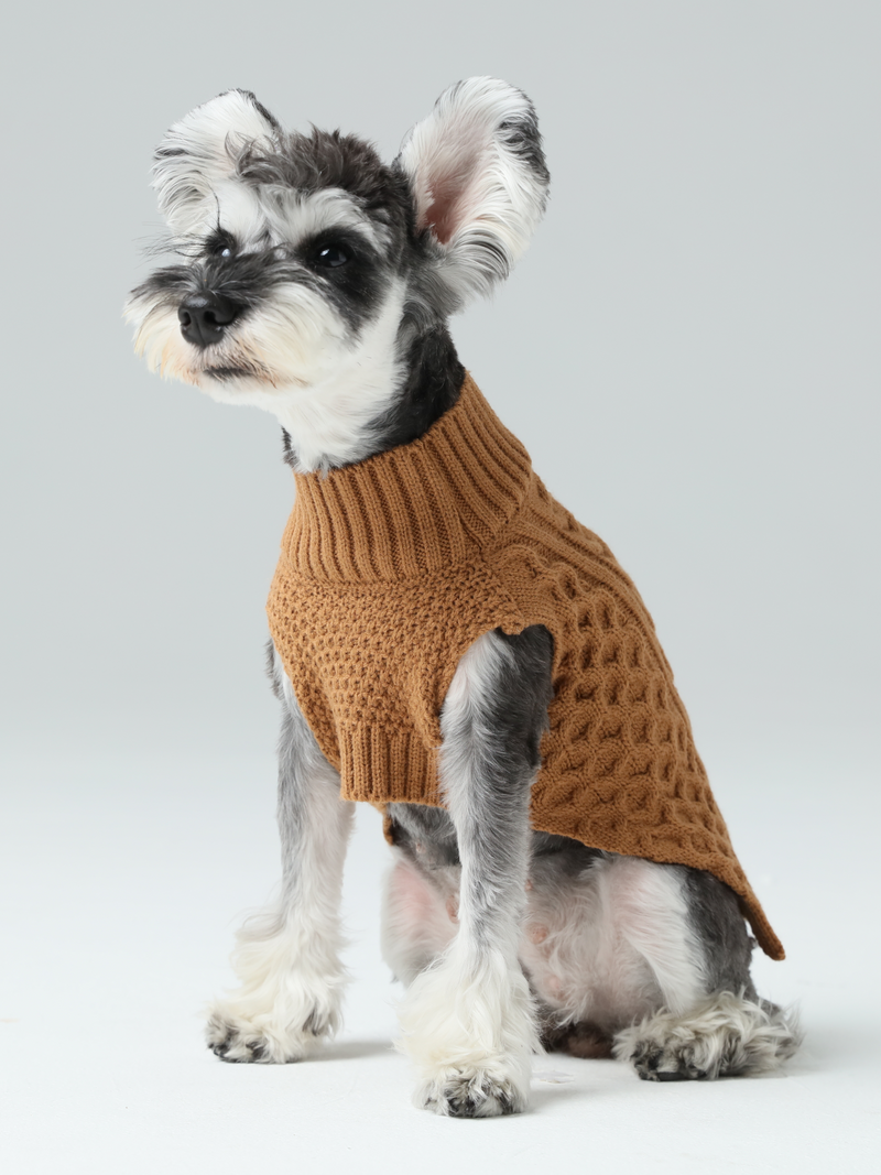 Pet Sweater Vest-Toffee Orange
