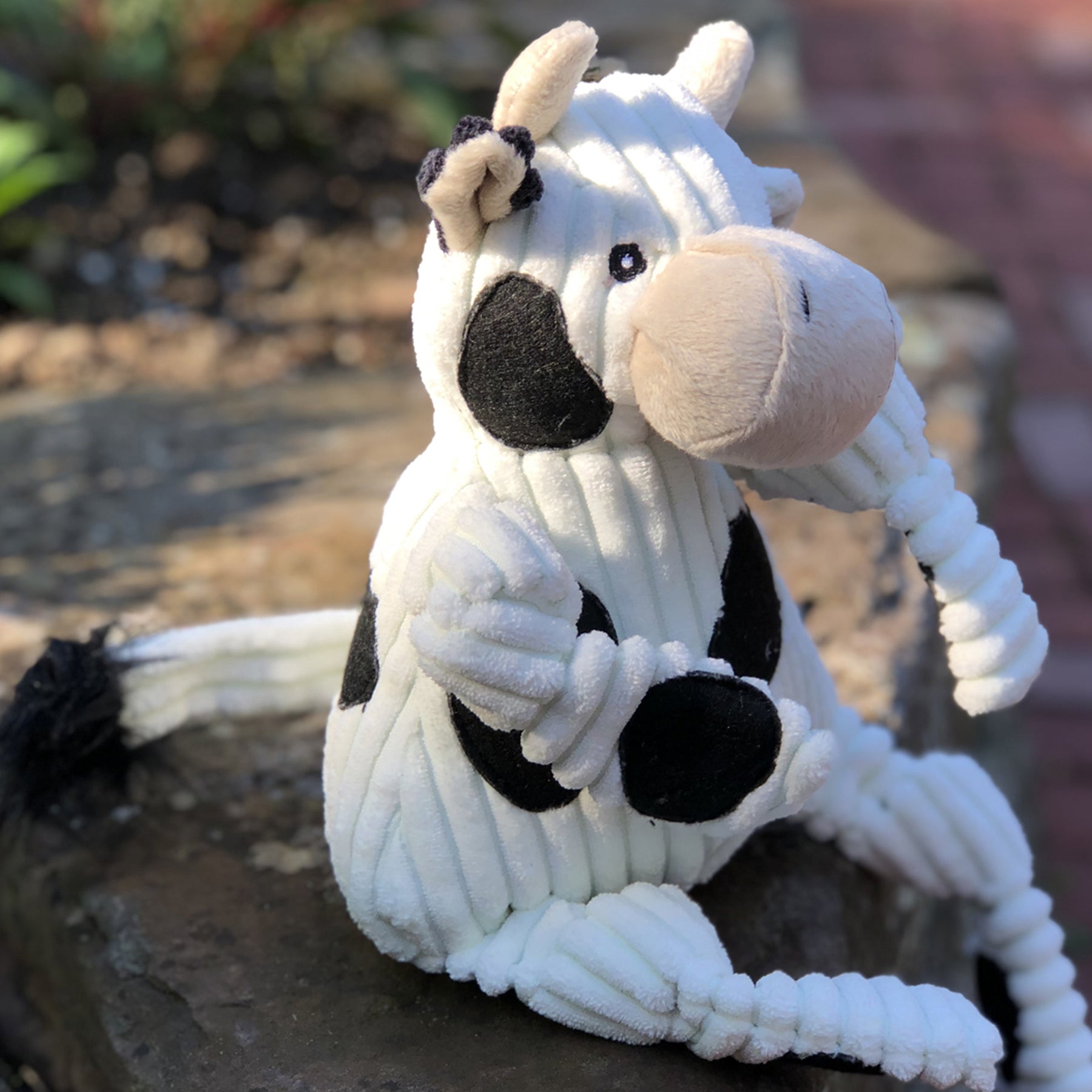 Dottie Cow Knottie Plush Dog Toy