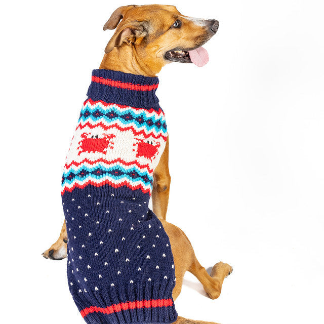 Chilly Dog Crabby Wool Dog Sweater