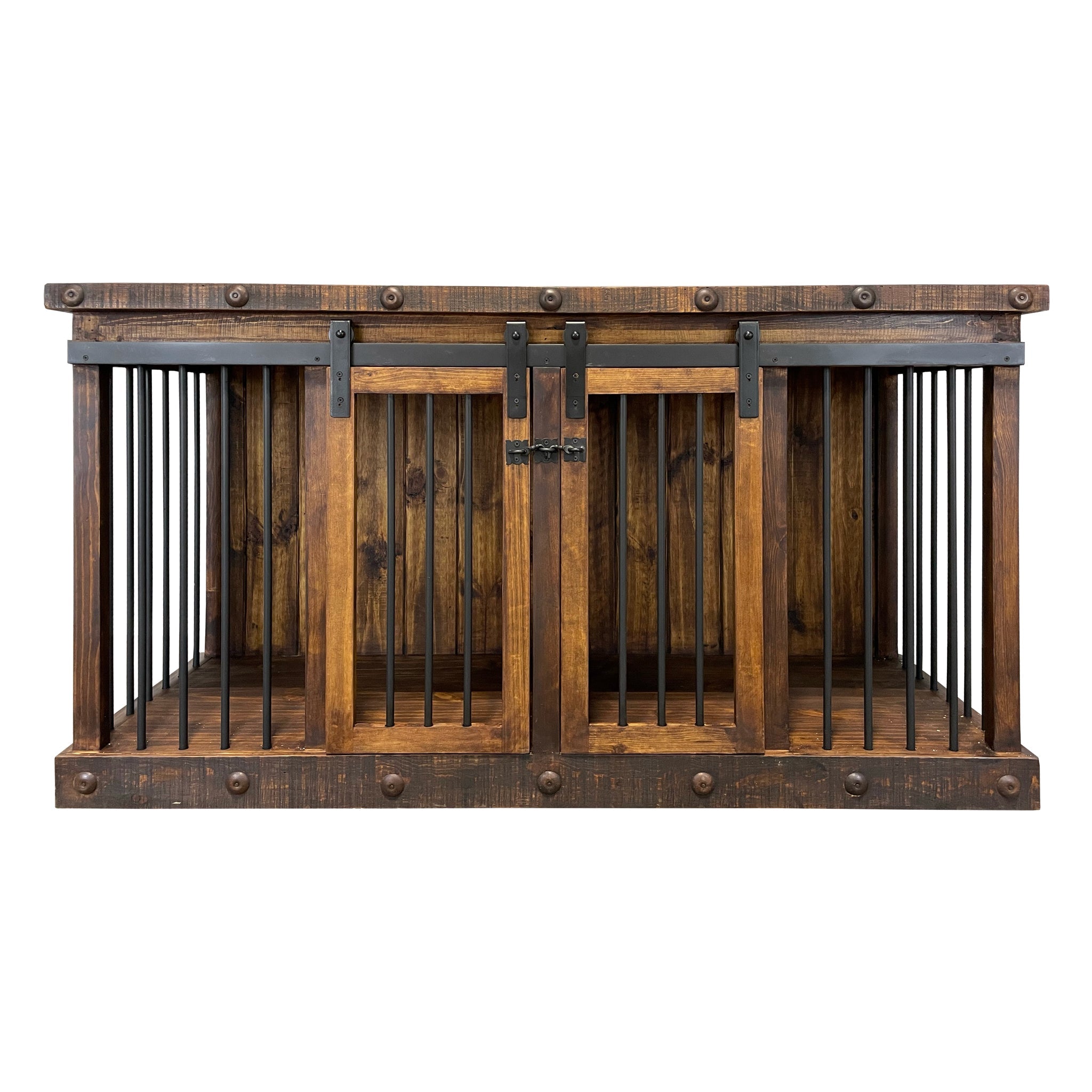 Oasis Medium Dog Rustic Wood Kennel