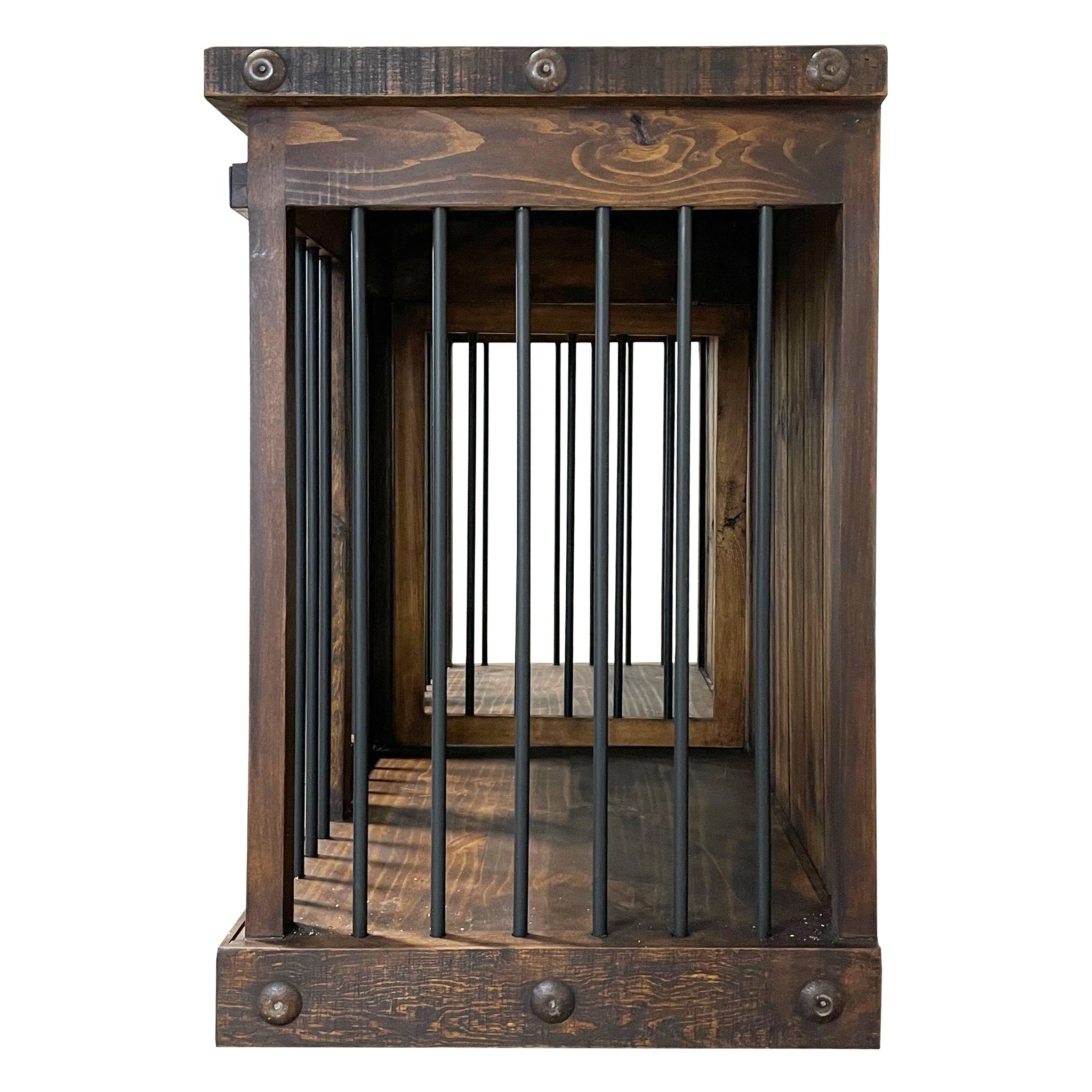 Oasis Medium Dog Rustic Wood Kennel