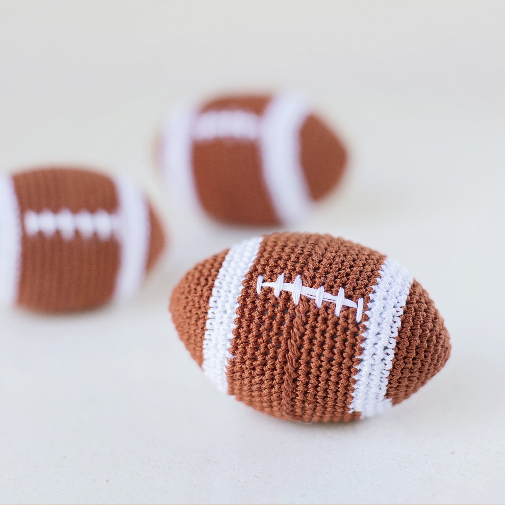 Hello Doggie Crochet Football Toy Cotton Toys Pink Toys
