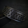 Bestia Dog Gear Genuine Leather Dog Collar - Black