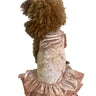 Crushing on YOU Metallic Velvet Dog Dress, Blush