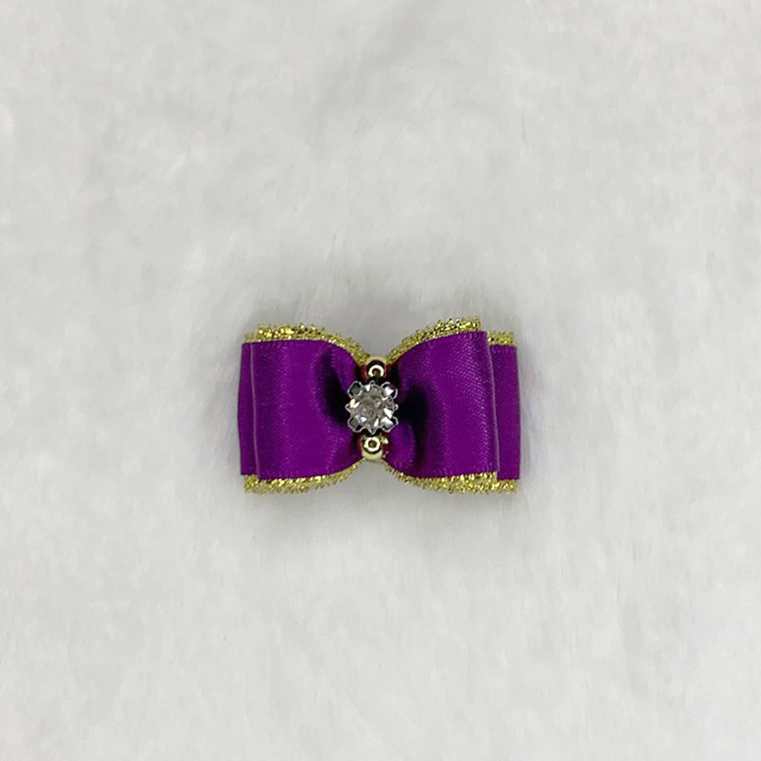 Hello Doggie Crystal Hot Pink Dog Barrette
