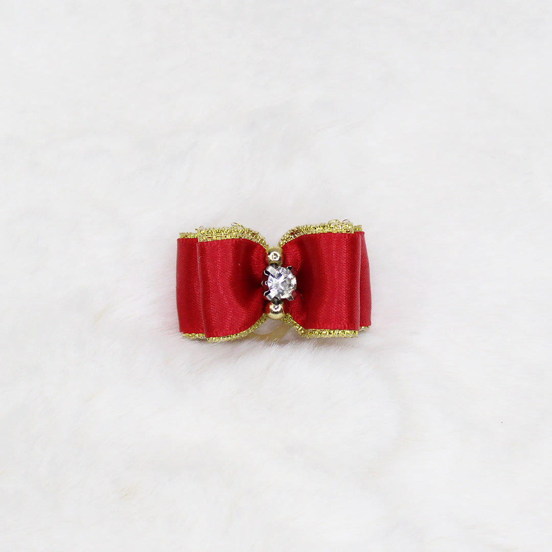 Hello Doggie Crystal Orange Dog Barrette