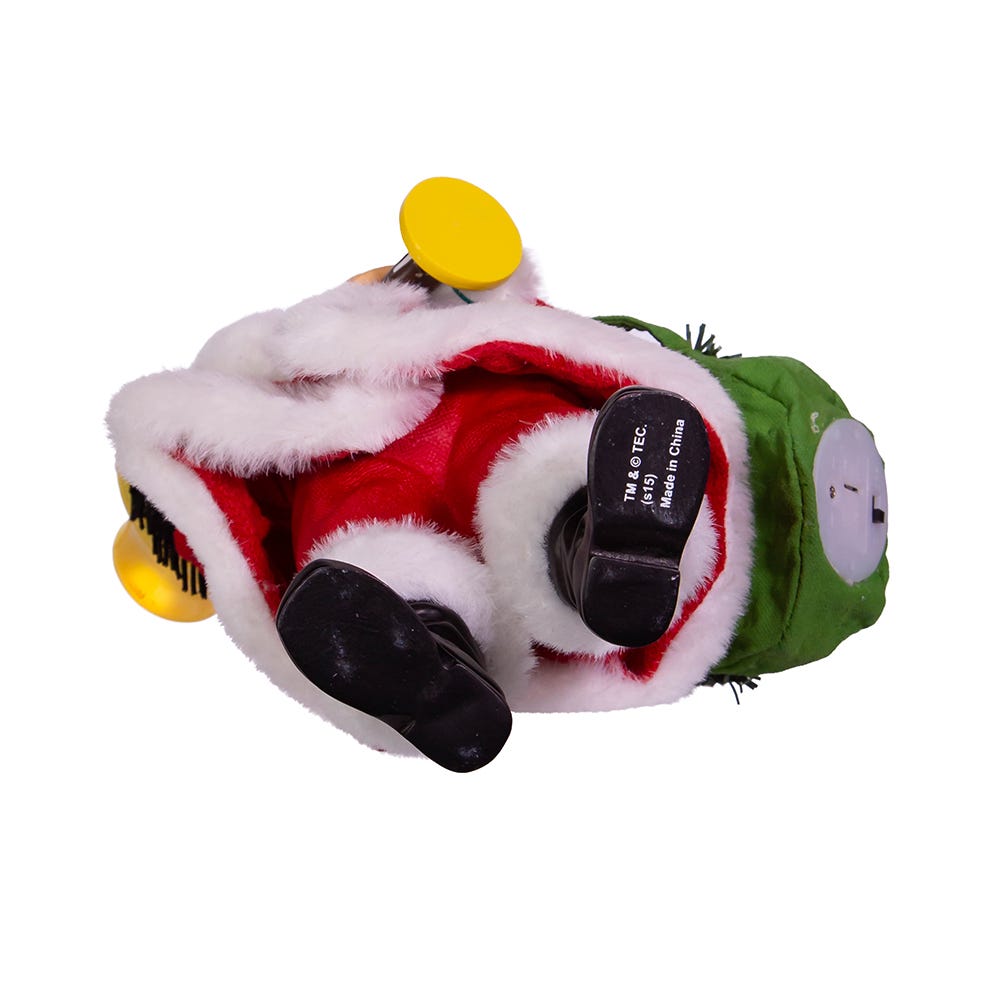 Kurt Adler 10-Inch Leg Lamp Fabrich Santa with Light