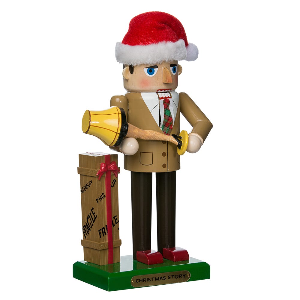 Kurt Adler 11-Inch A Christmas Story Mr. Parker with Leg Lamp Nutcracker