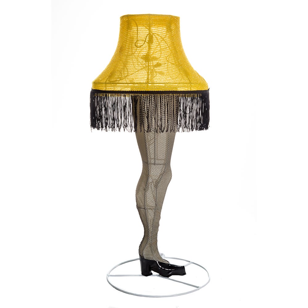 Kurt Adler 28-Inch Leg Lamp 3D Tinsel Lighted Lawn decor