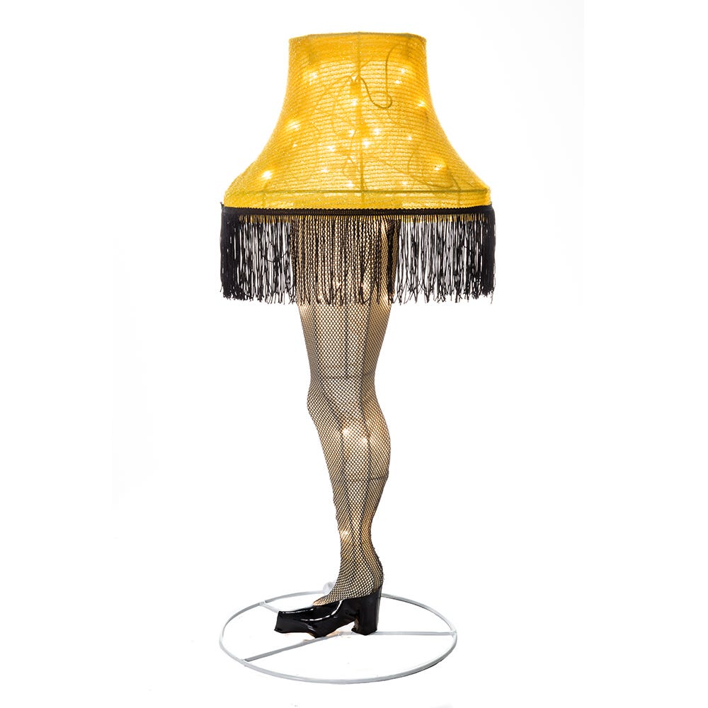 Kurt Adler 28-Inch Leg Lamp 3D Tinsel Lighted Lawn decor