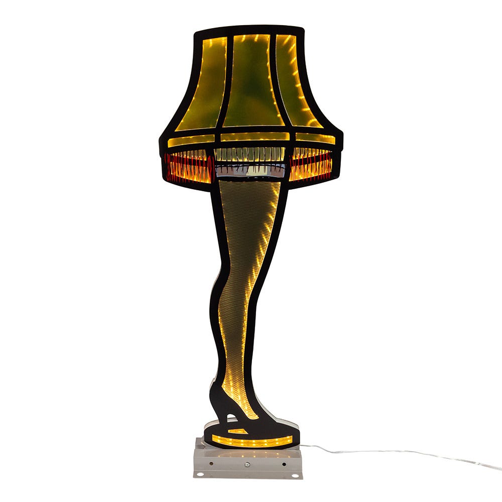 Kurt Adler A Christmas Story 23.6-Inch Outdoor Leg Lamp Infinity Light