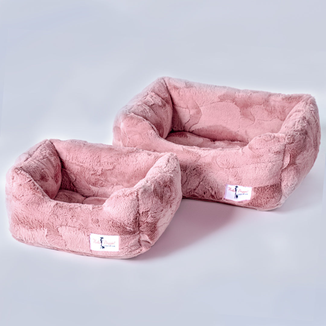 Hello Doggie Cuddle Aquamarine Dog Bed