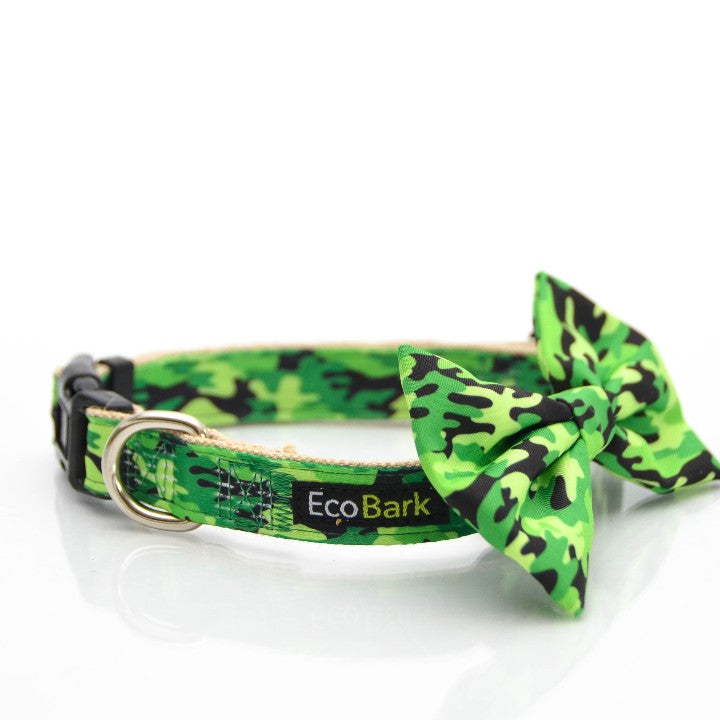 EcoBark – Camo Bow Tie Dog Collar