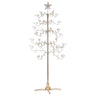 Kurt Adler 76-Inch Revolving Gold Metal Tree
