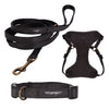 Wrangler® Black Denim Harness, Collar & Lead Set