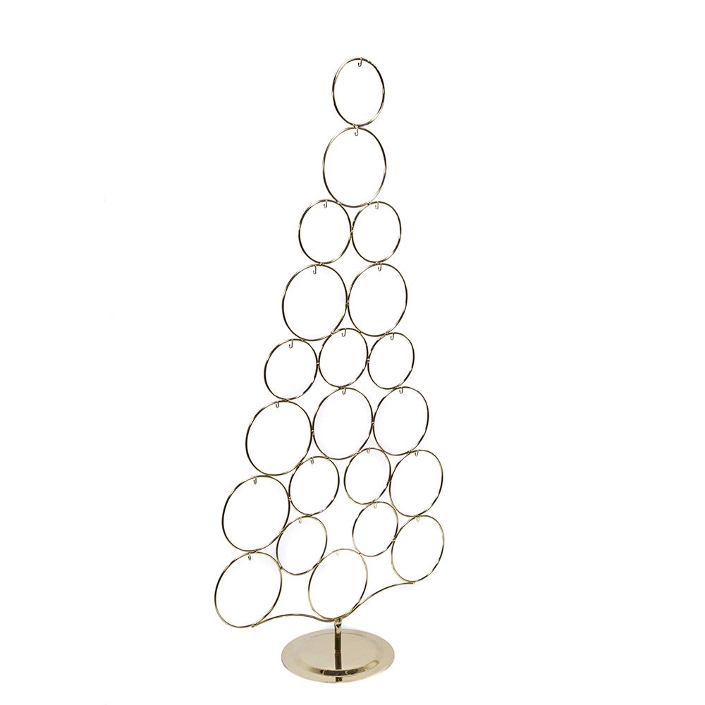 Kurt Adler 42-Inch Gold Metal Tree Rack