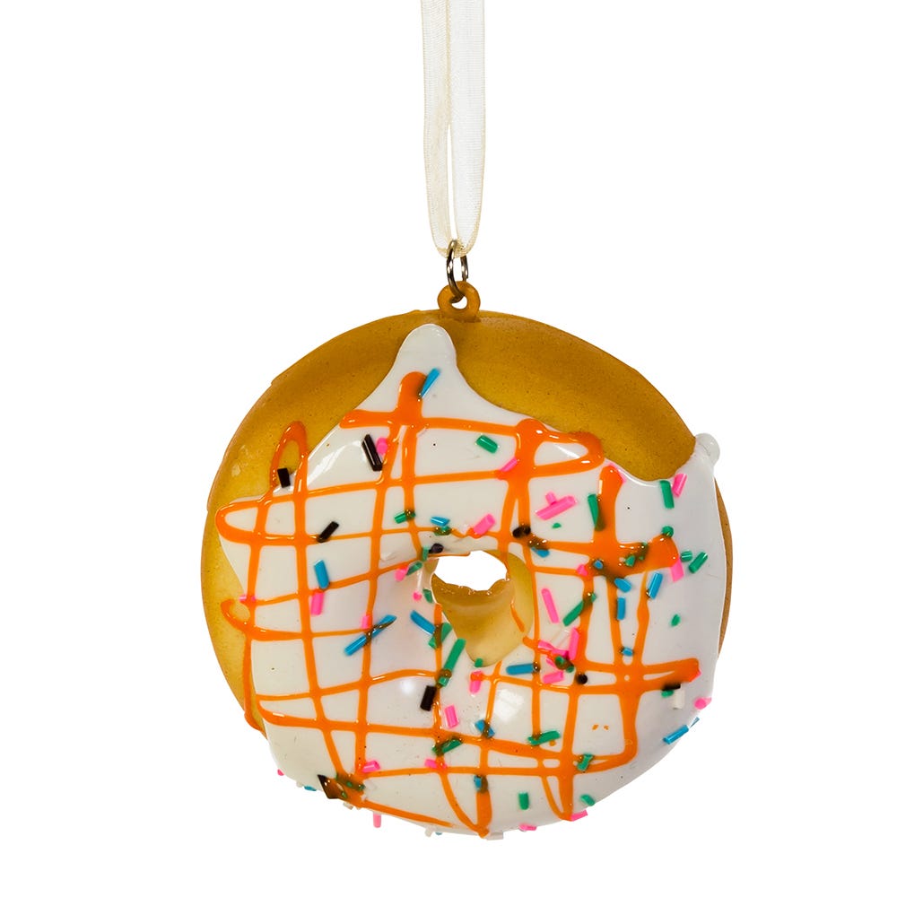 Kurt Adler Set of Twelve 2.75-Inch Donut Ornament