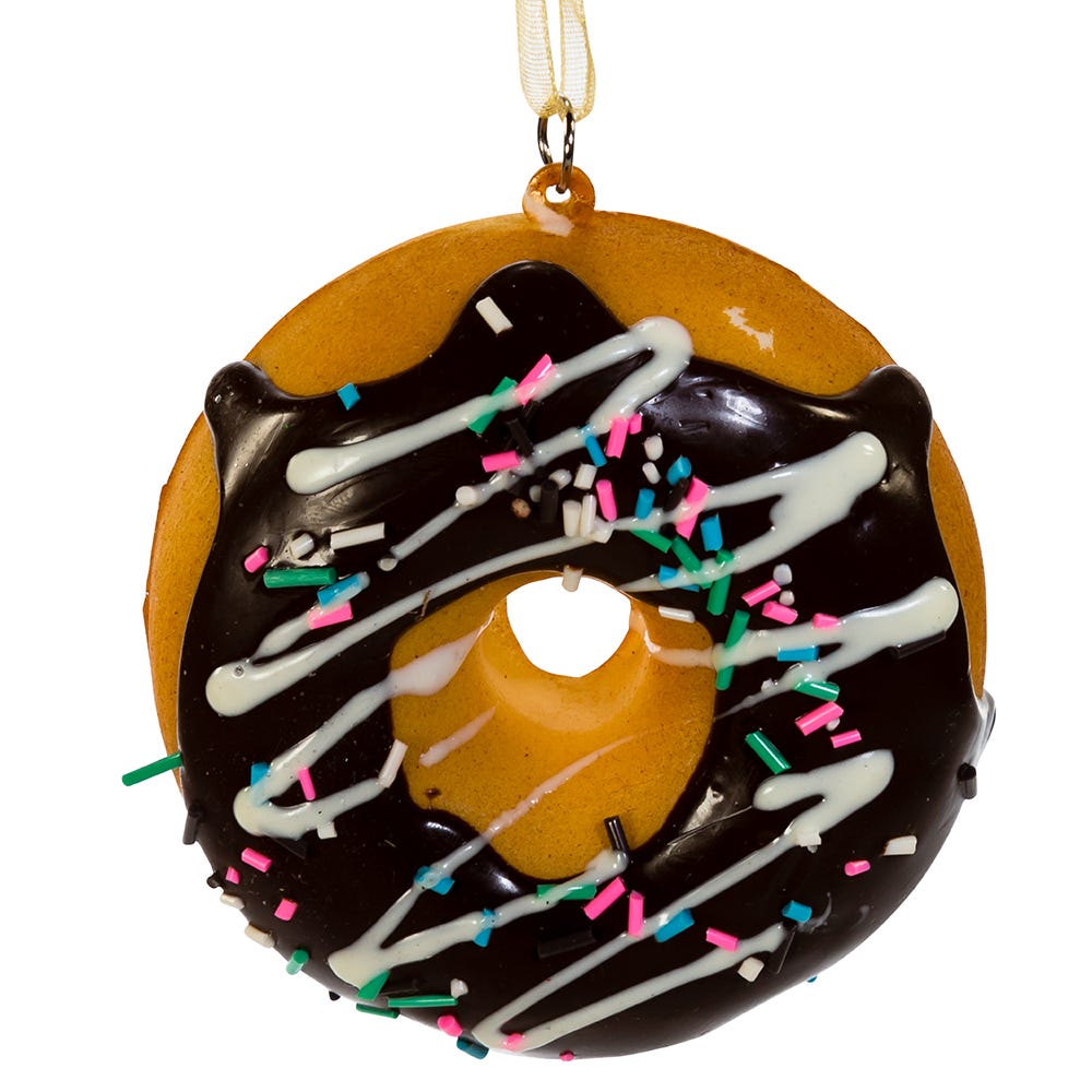 Kurt Adler Set of Twelve 2.75-Inch Donut Ornament