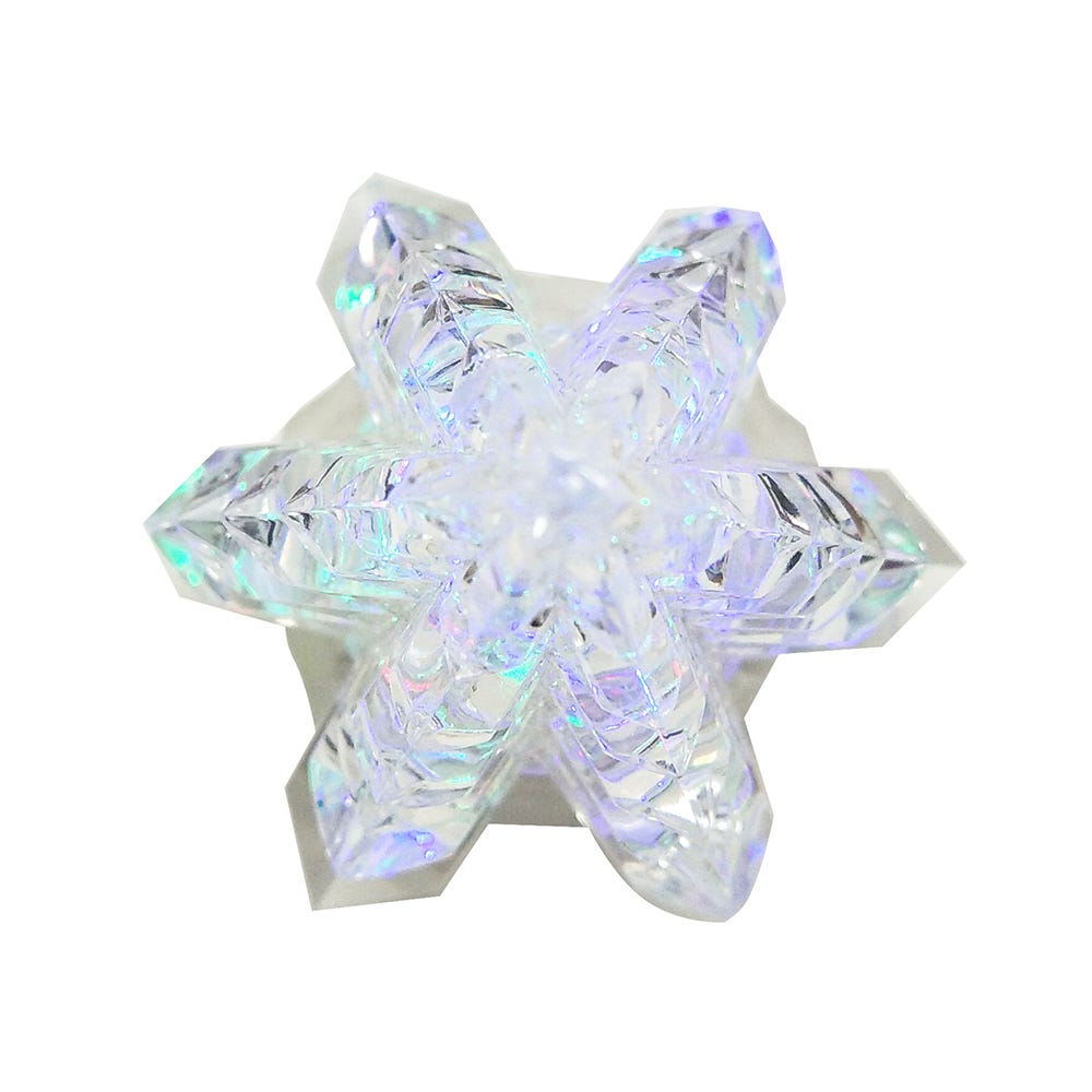 Kurt Adler 10.25-Inch Battery-Operated LED Clear Tree Table Piece with Motion