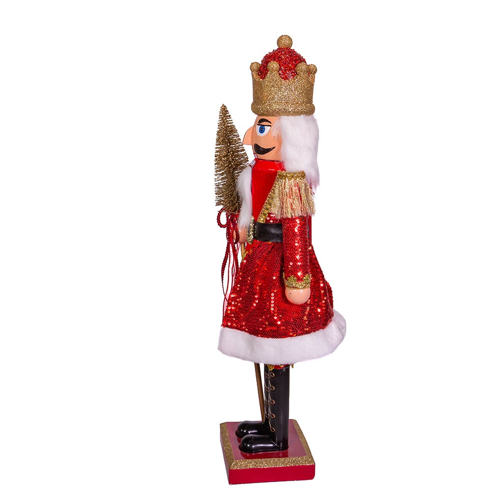 Kurt Adler 24-Inch Plastic Red and Gold King Nutcracker