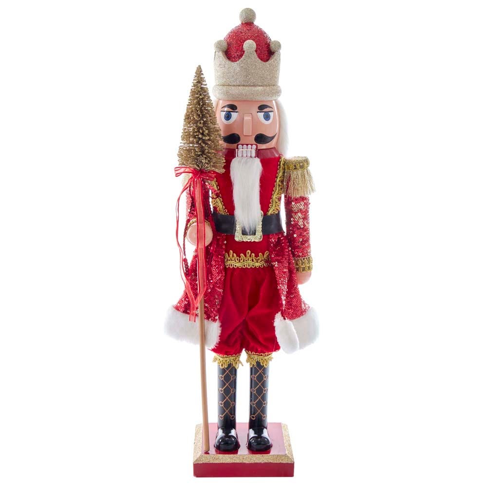 Kurt Adler 24-Inch Plastic Red and Gold King Nutcracker