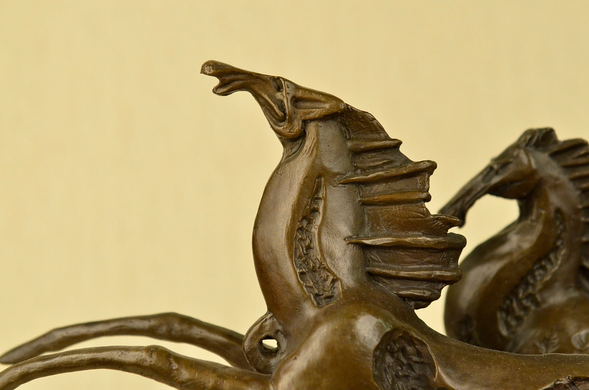 Signed Original Milo Dual Horses Horse Modern Art Abstract Sculpture Statue SALE