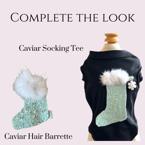 Bark 5th Ave., LLC Caviar Stocking Tee- Dog Shirt pet supplies
