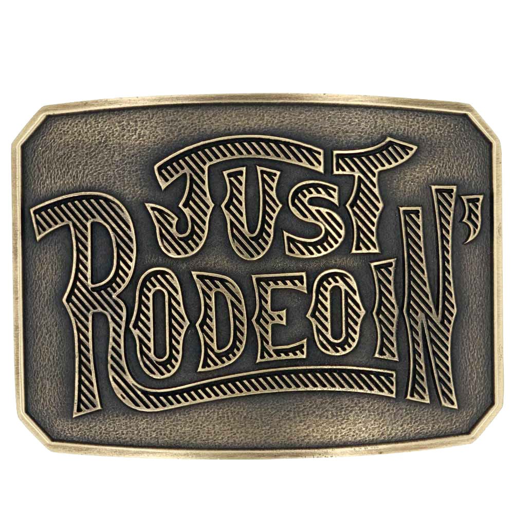Dale Brisby Just Rodeoin Attitude Belt Buckle