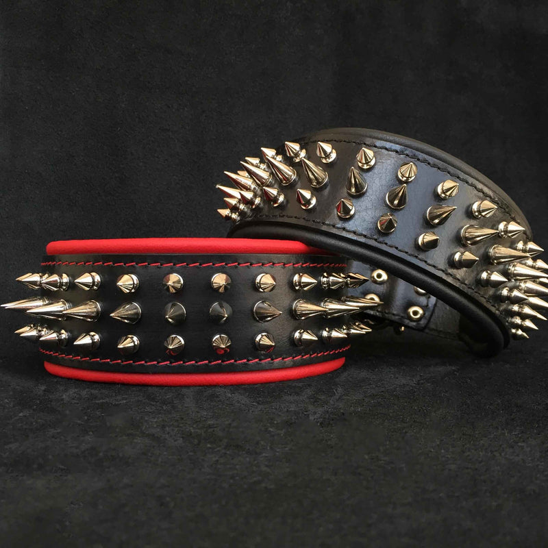 Bestia Danger Leather Dog Collar