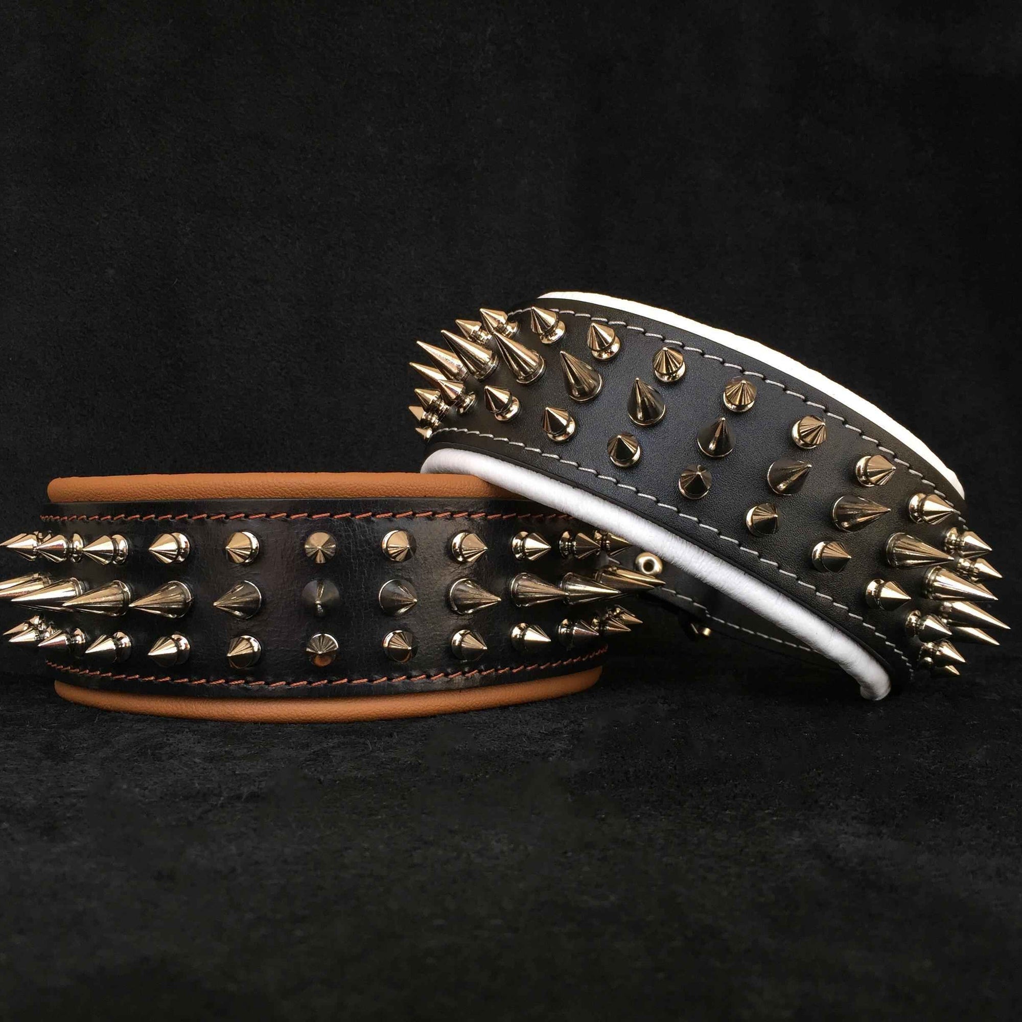 Bestia Danger Leather Dog Collar