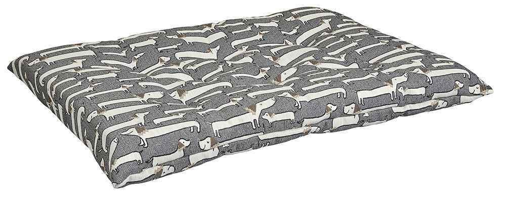 Bowsers Dashing Dogs Tufted Dog Crate Cushion – Washable Crate and Lounge Comfort