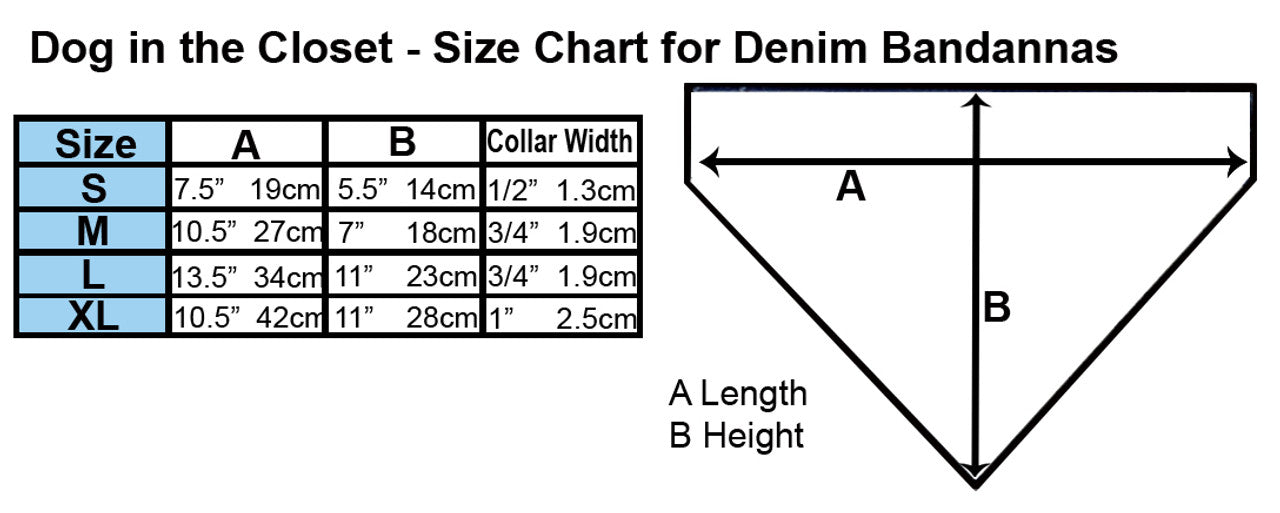 Denim Bandana (patches sold separately)