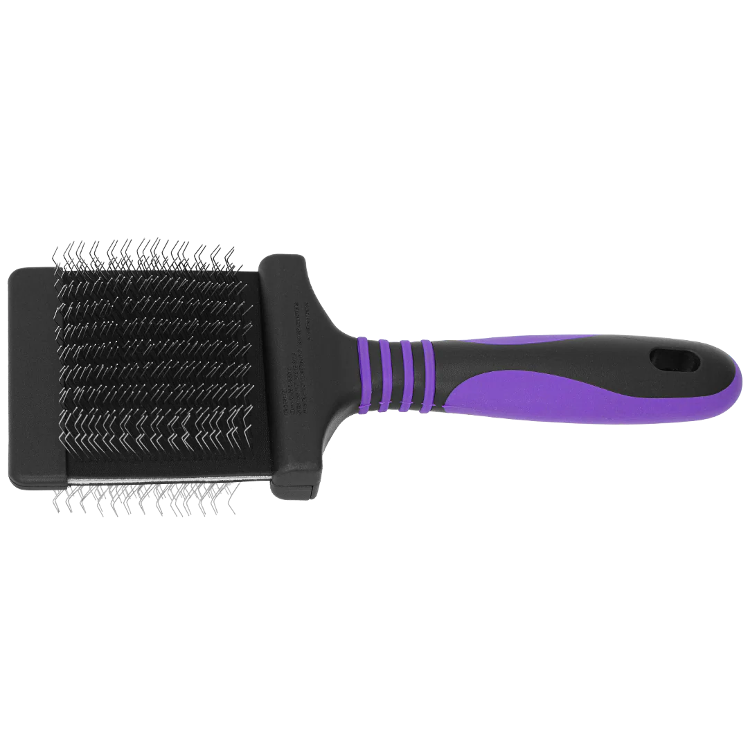 Deshedding Medium Firm Purple Slicker Brush by Dog Fashion Spa