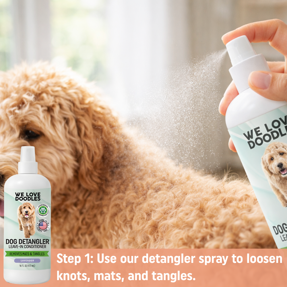 Unscented Grooming Starter Pack (Brush, Combs & Detangler)